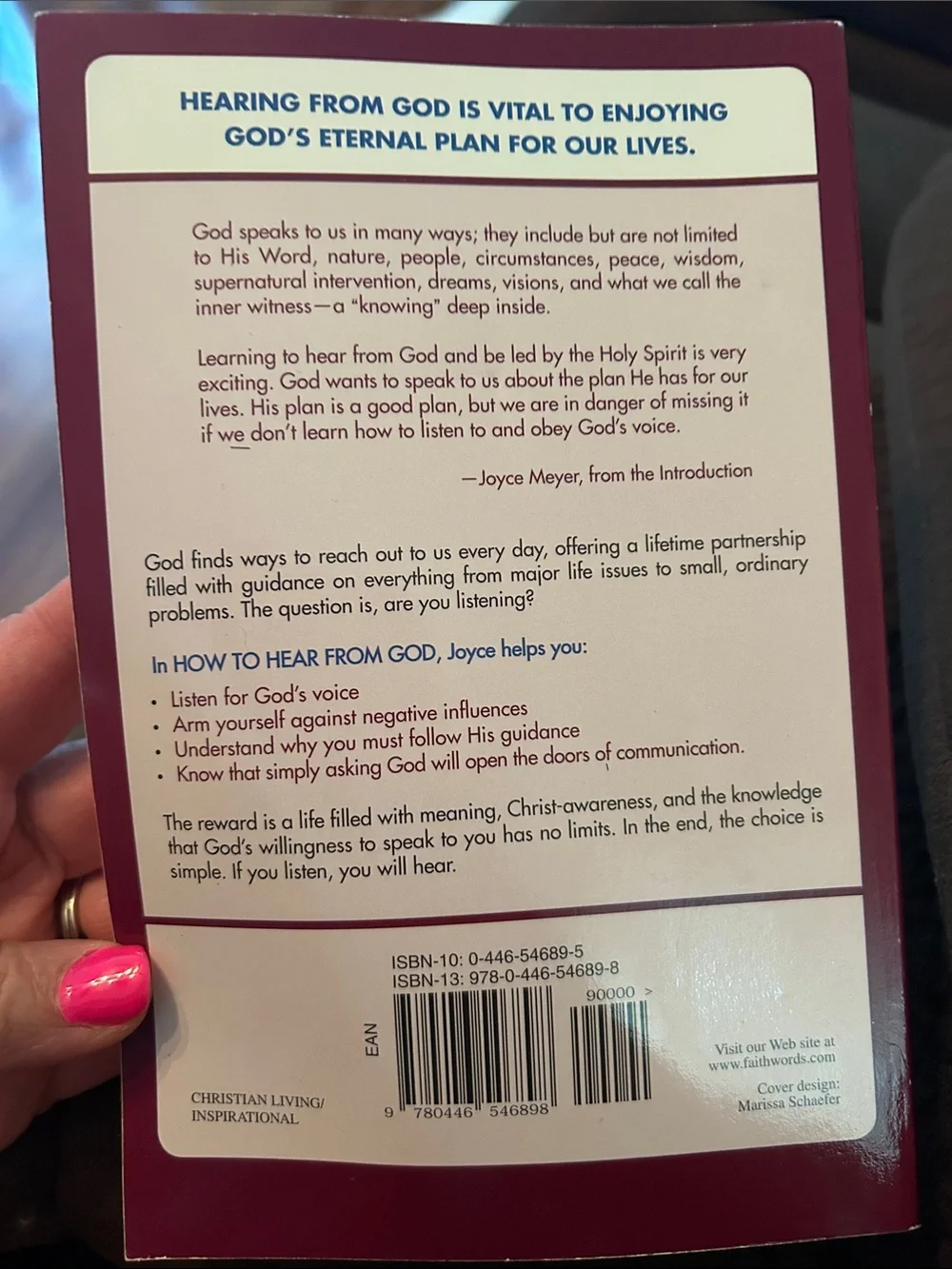 Joyce Meyer - How to Hear from God (White & Burgundy)
